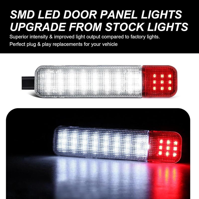 dawfall Pack-2 Car Interior Door LED Light, Super Bright Vehicle Door Panel Courtesy Light, Compatible with Chevrolet, Taher, Silverado, Saaban, GMC, Cadillac, Hummer (White Light) - Image 3